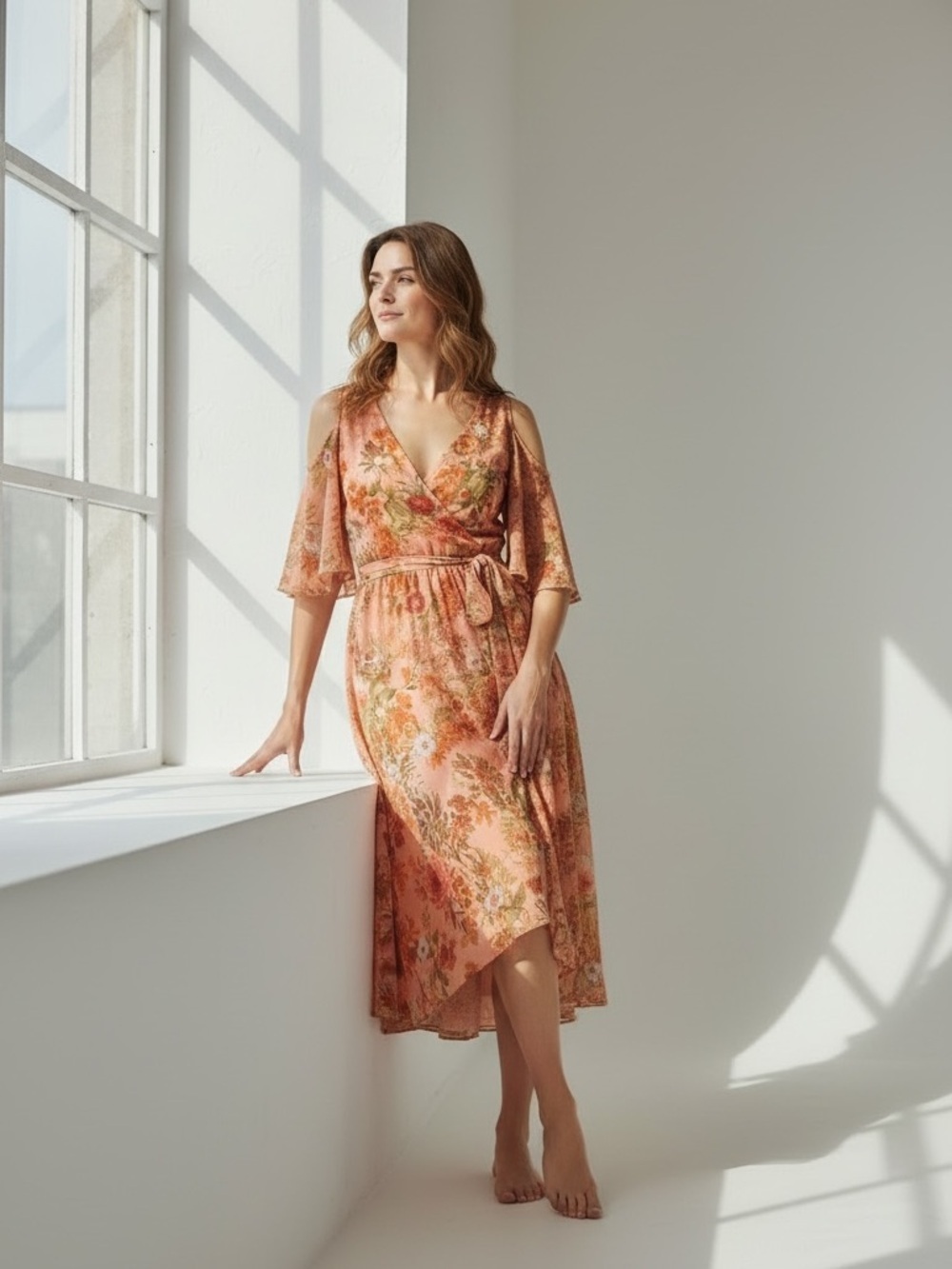 Floral Pink Maxi Dress